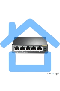 Коммутатор TP-Link SMB TL-SF1005P 5-портовый 10/100 Мбит/с настольный коммутатор с 4 портами PoE 