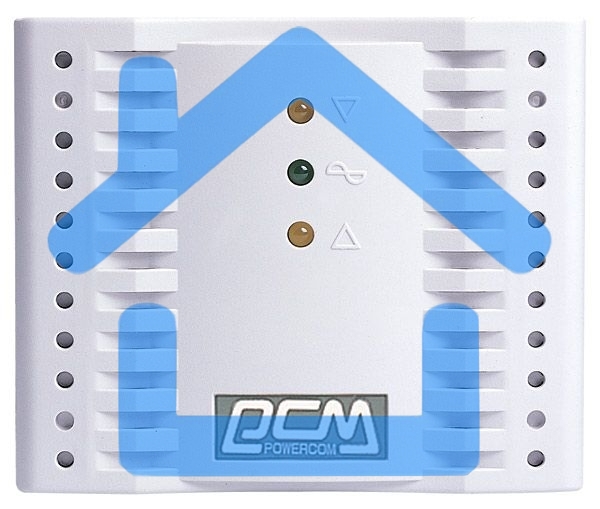  Стабилизатор напряжения Powercom Voltage Regulator, 2000VA, White, Schuko