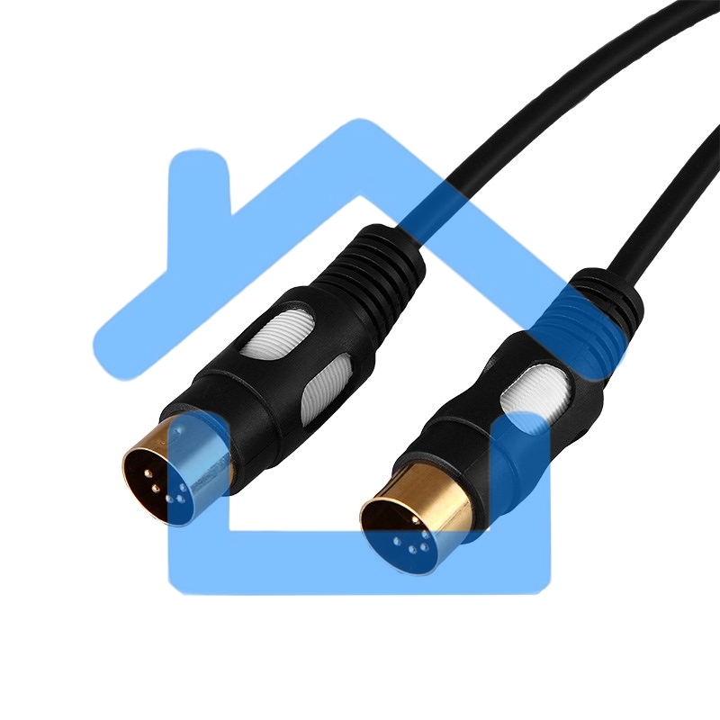 Шнур DIN 5 Pin - DIN 5 Pin, длина 1,5 метра (GOLD) Rexant