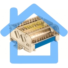 Блок распределительный 4p 5х6мм на DIN-рейку ДКС BD10074