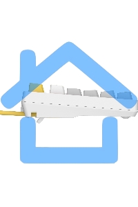 Клавиатура A4Tech Bloody S87 Energy (S87 USB ENERGY WHITE) проводная USB белый/желтый