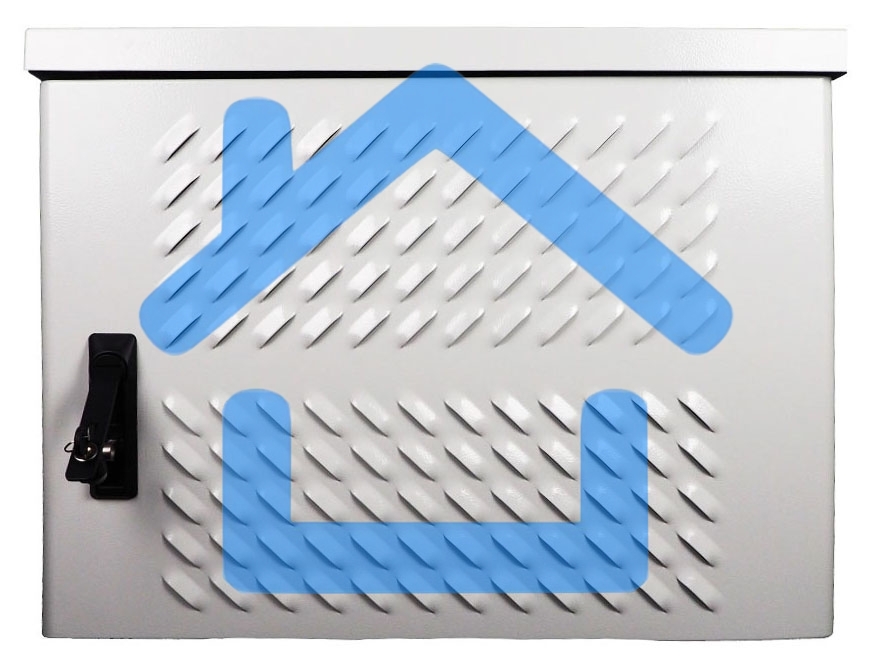 Шкаф ШТВ-Н уличный всепогодный настенный укомпл. 12U (Ш600хГ500), к.T1-IP54