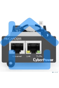 Карта удаленного управления CyberPower SNMP для источника бесперебойного питания серий OL, OLS, PR, OR, ПО PowerPanel® Business Edition, совместимость с ENVIROSENSOR, 0.15х0.15х0.07м., 0.2кг. Remote management SNMP card for OL, OLS, PR, OR series UPSs, Po
