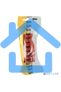 Вилка прямая ОМЕГА ВБп3-1-0м IP44 каучук красн. ИЭК PKR01-016-2-K04