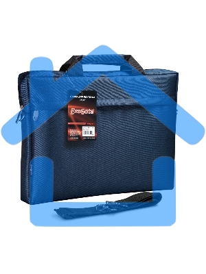 Сумка ExeGate EX205137RUS Start S15 Deep Blue, темно-синяя, полиэстер, для ноутбуков до 15.6