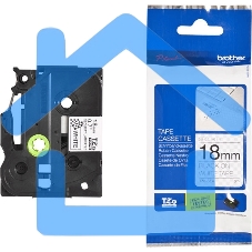 Картридж Brother TZ-ESE4 18 мм, 8 м, черный шрифт, белый фон, с ламинированной пломбировочной лентой, для BROTHER P-Touch