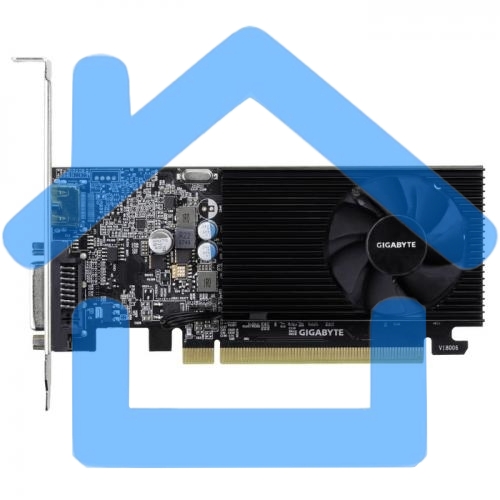 Видеокарта Gigabyte GV-N1030D4-2GL NVidia GeForce GT 1030, 2Gb DDR4/64-bit, PCI-Ex16 3.0, DVI-Dx1, HDMI2.0bx1, LP, 2-slot cooler, Retail