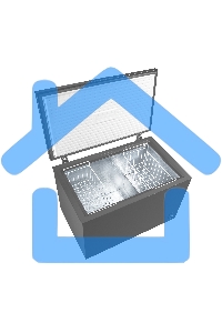 Морозильный ларь Maunfeld MFL300GR, серый, 292л