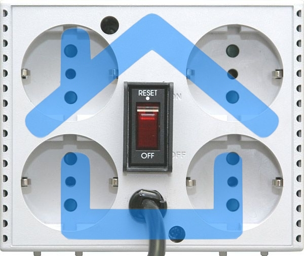  Стабилизатор напряжения Powercom Voltage Regulator, 2000VA, White, Schuko