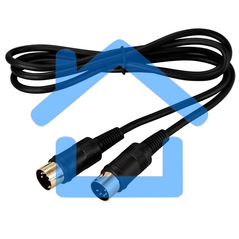 Шнур DIN 5 Pin - DIN 5 Pin, длина 1,5 метра (GOLD) Rexant
