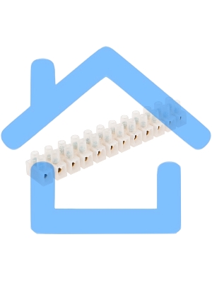 Клеммная колодка винтовая KВ-25 (10-25 мм²), ток 60 A, полиэтилен белый, индивидуальная упаковка, 1 шт. (ЗВИ) Rexant