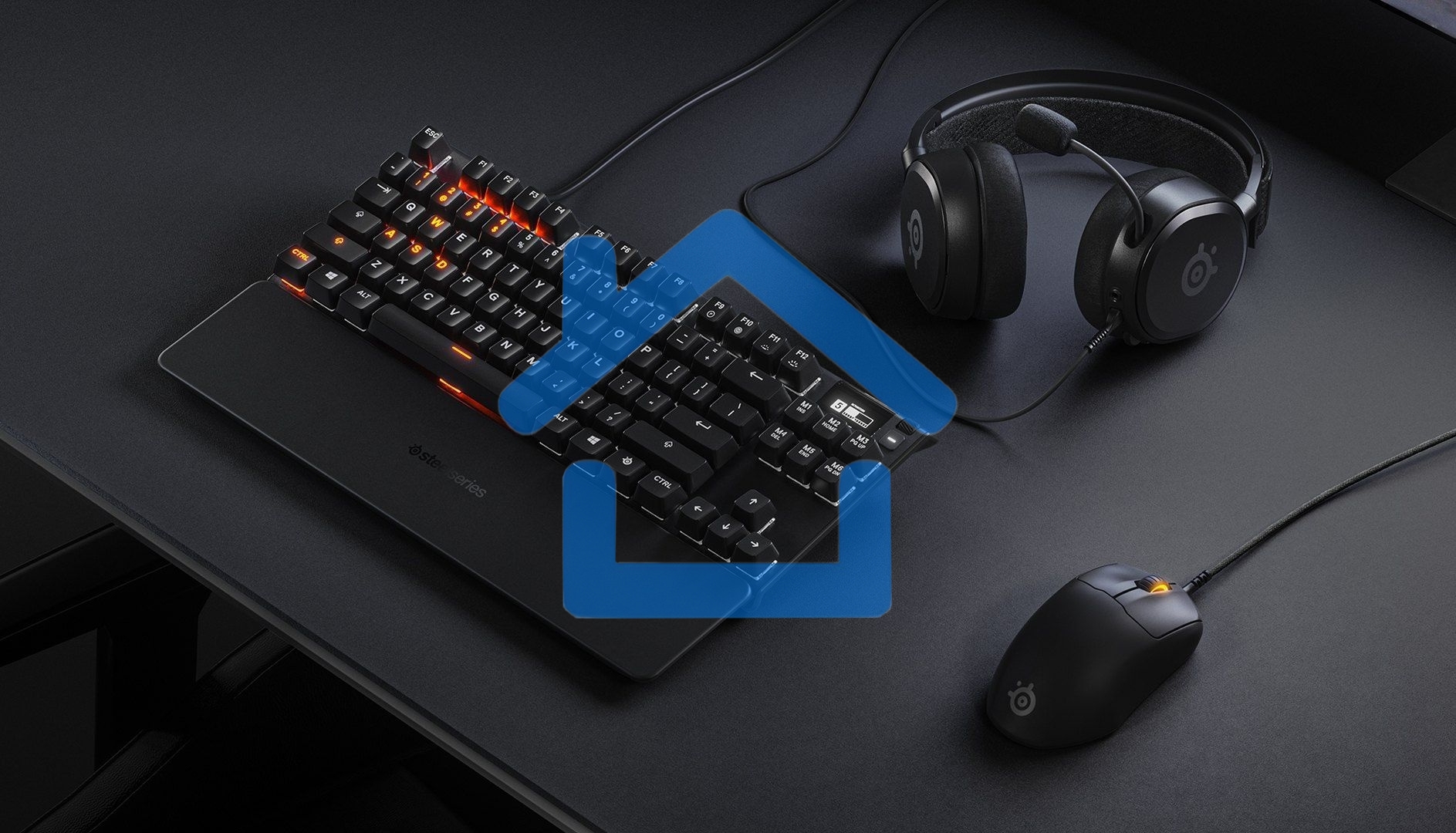 Мышь проводная SteelSeries Prime черный, 18000 dpi, USB, кнопки - 6
