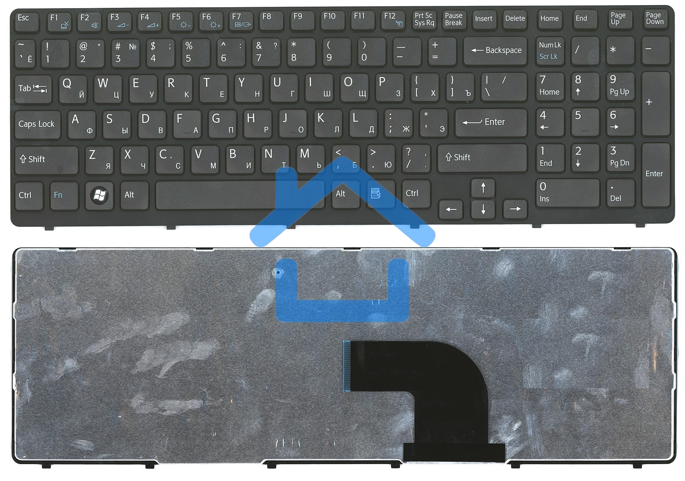 Клавиатура для ноутбука Sony Vaio SVE15 SVE1511V1R черная