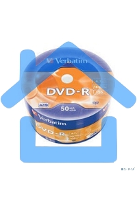 Диск DVD-R Verbatim 4.7Gb 16x Cake Box (50шт) (43788)