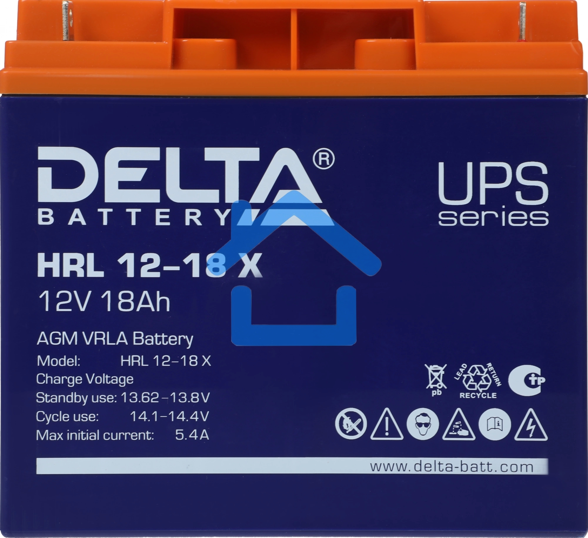 Батарея Delta HRL 12-18 X (17.8 А\ч, 12В) свинцово- кислотный аккумулятор