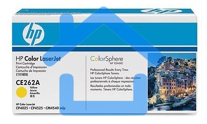 Картридж лазерный HP CE262A желтый для CLJ CP4025/CP4525 11000стр.