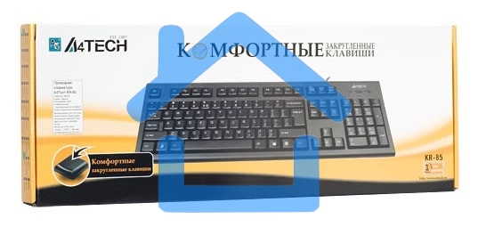 Клавиатура A4Tech KR-85 проводная USB черный