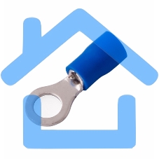 Наконечник кольцевой изолированный ø 5.3 мм 1.5-2.5 мм² (НКи 2.5-5/НКи2-5) синий Rexant