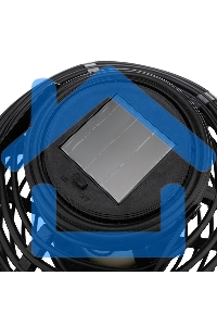 Декоративный фонарь Neon-night на солнечной батарее 20х20х22 см, черный плетеный корпус, теплый белый цвет свечения