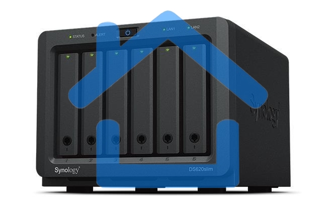 СХД настольное исполнение 6BAY NO HDD DS620SLIM SYNOLOGY