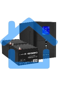 Комплект Источник бесперебойного питания EX295989RUS + батарея 26Aч EX282970RUS 2шт (инвертор, синус, для котла) ExeGate SineTower SZ-2000.LCD.AVR.3SH.1C13.USB 2000VA/1600W, чистый синусоида, LCD дисплей, AVR, 3*Schuko+1*C13, USB, линейно-интерактивный, ч