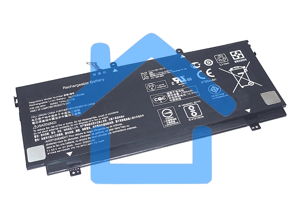 Аккумуляторная батарея для ноутбука HP Spectre X360 11.55V 57.9Wh