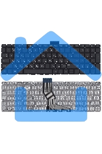 Клавиатура для ноутбука HP Omen 17-W000 черная с белой подсветкой