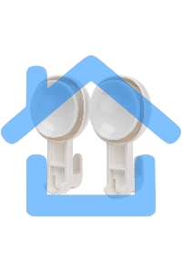 Крючок универсальный на вакуумной присоске, пластик (2 шт/уп) HALSA