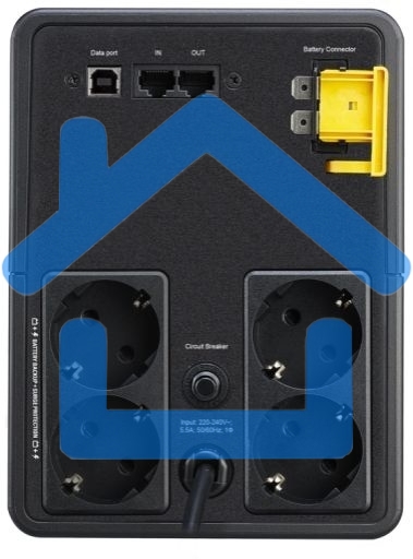 Источник бесперебойного питания APC Back-UPS BX1600MI-GR 900Вт 1600ВА черный