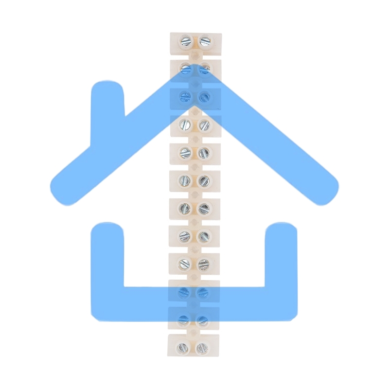 Клеммная колодка винтовая KВ-25 (10-25 мм²), ток 60 A, полиэтилен белый, индивидуальная упаковка, 1 шт. (ЗВИ) Rexant