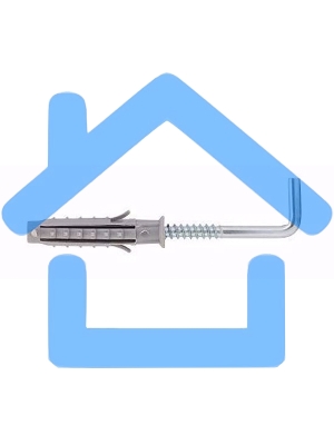 Дюбель KRANZ с прямым крюком 10, короб (100 шт./уп.)