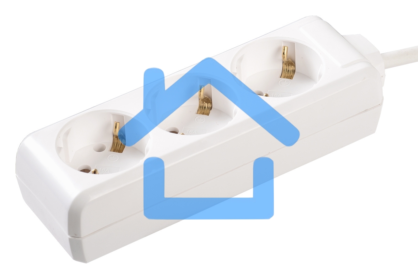Удлинитель 3х3м с заземл. 16А IP20 У03 2P+PE ИЭК WYP10-16-03-03-Z-N