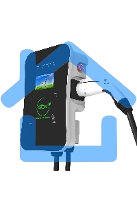 Зарядная станция S'OK Green Energy M3W Series Wallbox EV Charger SM3W10732542-7wf, 1-phase,7kw (32a/ 220v), ocpp 1.6j, rfid, wifi, lan, ip54, кабель 7.5м