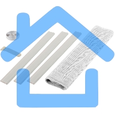 Сетка STAYER 12500-10-22 противомоскитная для двери с креп. лентой и грузиками пэт белая 1.0х2.2м