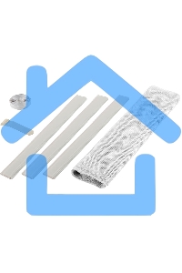 Сетка STAYER 12500-10-22 противомоскитная для двери с креп. лентой и грузиками пэт белая 1.0х2.2м