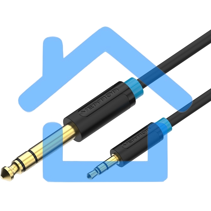 Кабель Vention аудио Jack 6,5 mm M/ 3,5 M - 5 м