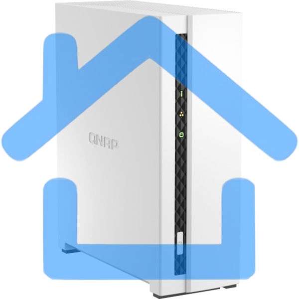 Сетевое хранилище SMB QNAP TS-133 NAS 1 HDD tray. ARM 4-core Cortex-A55 1.8GHz, ram 2 Gb (max), 1x1GbE, 1xUSB 2.0 port,1xUSB 3.2 Gen 1