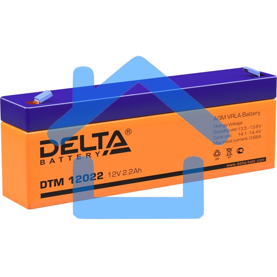 Батарея Delta DTM 12022 (12V, 2.2Ah)