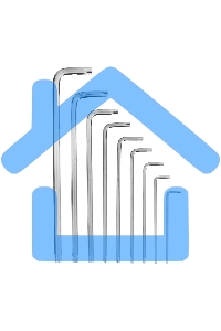 Набор ключей Matrix имбусовых torx 9шт: t10-t50 crv экстра-длин сатин.