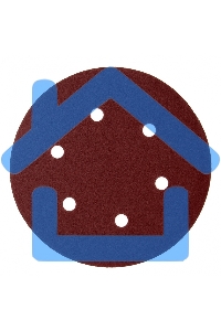 Круг абразивный Matrix на ворсовой подложке под 