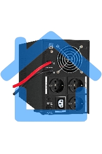 Комплект Источник бесперебойного питания EX295989RUS + батарея 26Aч EX282970RUS 2шт (инвертор, синус, для котла) ExeGate SineTower SZ-2000.LCD.AVR.3SH.1C13.USB 2000VA/1600W, чистый синусоида, LCD дисплей, AVR, 3*Schuko+1*C13, USB, линейно-интерактивный, ч