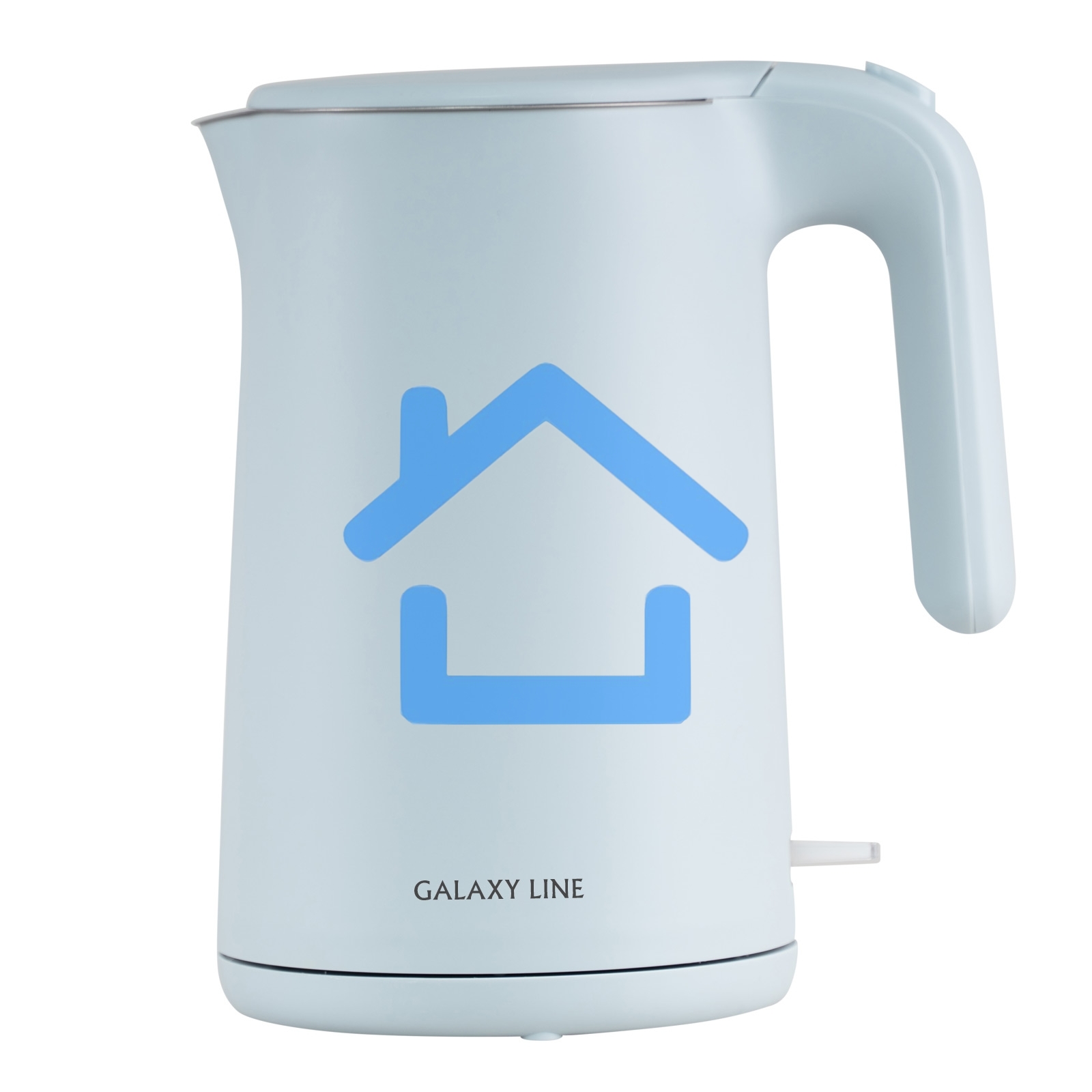 Чайник электрический Galaxy Line GL 0327, небесный, пластик, 1800 Вт, 1,5 л