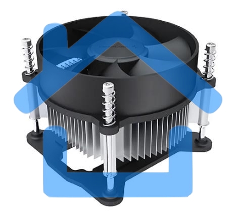 Кулер для процессора DEEPCOOL CK-11508 PWM черный, 92 мм, алюминий, 2200 об/мин, 30.1 дБ, 4 pin, 65 Вт, 70 мм