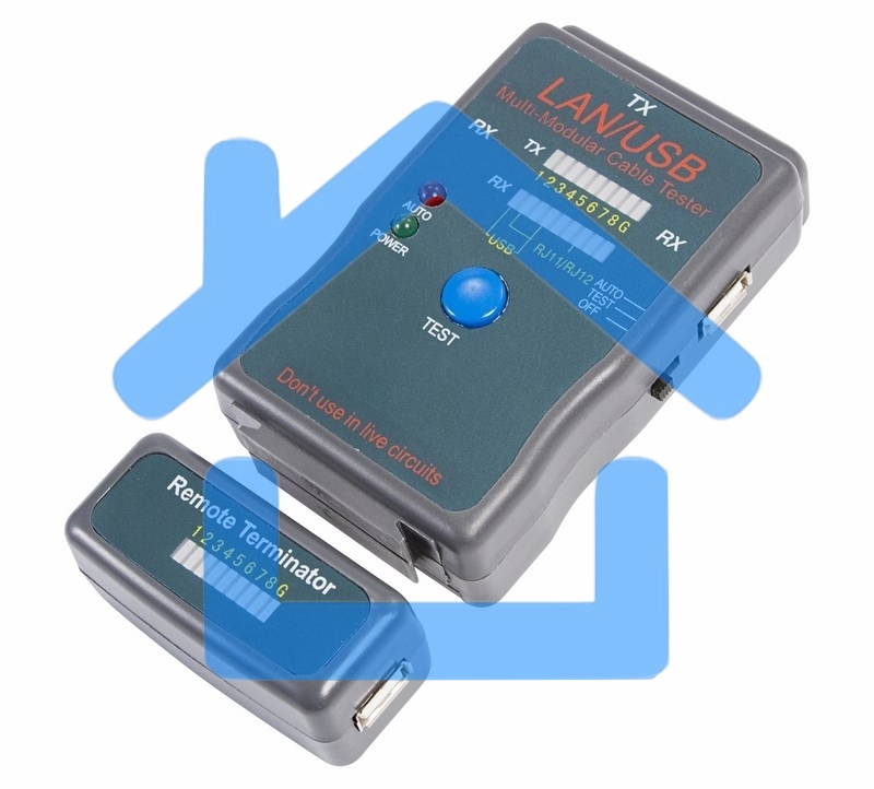 Тестер кабеля универсальный RJ-45+USB 251454 Rexant