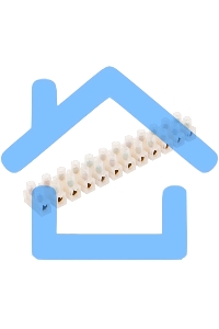 Клеммная колодка винтовая KВ-16 (6-16 мм²), ток 30 A, полиэтилен белый, индивидуальная упаковка, 1 шт. (ЗВИ) Rexant