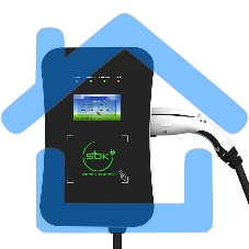 Зарядная станция S'OK Green Energy M3W Series Wallbox EV Charger SM3W10732542-7wf, 1-phase,7kw (32a/ 220v), ocpp 1.6j, rfid, wifi, lan, ip54, кабель 7.5м