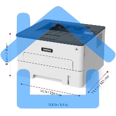 Принтер лазерный Xerox B230 (B230V_DNI), A4, ч/б, печ. до 34 стр/мин., 600 x 600 dpi, USB, RJ-45, Wi-Fi