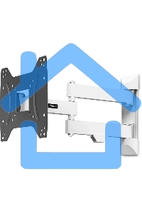 Кронштейн для телевизора Hama 00220855 черный/белый 19