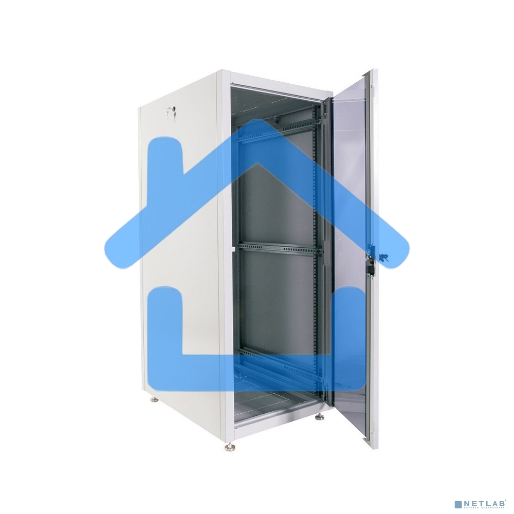 Шкаф телекоммуникационный напольный ЭКОНОМ 24U (600 × 600) дверь стекло, дверь металл