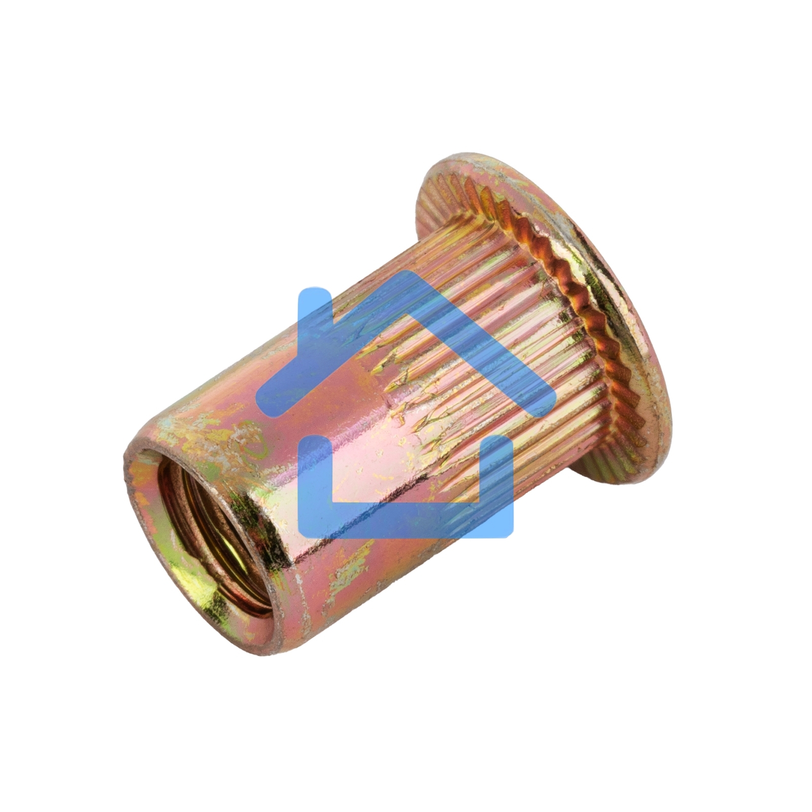 Заклепки резьбовые Denzel стальные, оцинкованные, М6, пластиковый кейс, 70 шт.